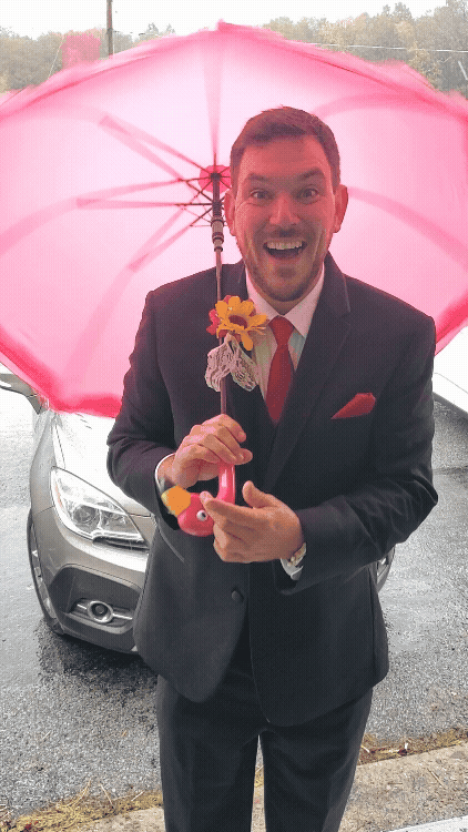 Drew with Umbrella